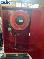 Armoire pour enrouleur de tuyau d'incendie Jinkai - Construction robuste en acier doux thermolaqué, protection incendie flexible, portable, facile à utiliser