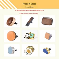 Diffuseur de parfum d'ambiance pour voiture transfrontalier personnalisé, en forme de cœur, en métal, cuir et peau de mouton, décoration intérieure haut de gamme
