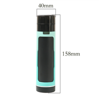 Broyeur à herbes portable 3-en-1 de qualité supérieure en plastique avec entonnoir de remplissage et étui de rangement, accessoire de fumage personnalisable avec logo
