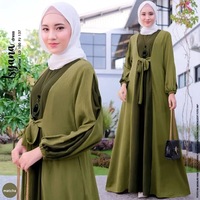 Vêtements islamiques grande taille en gros, robe maxi ample musulmane Abaya pour femmes