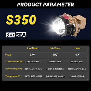 ชุดติดตั้งโปรเจคเตอร์ Redsea Ultra Performance Bi <span class=keywords><strong>LED</strong></span> & Laser Retrofit Kit 170w 6000k เลนส์โปรเจคเตอร์ <span class=keywords><strong>LED</strong></span> แสงสูง-ต่ำ Bi <span class=keywords><strong>LED</strong></span> - Product Image 6