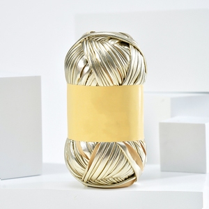 Sac tissé multicolore, fil à tricoter en laine, fil à tricoter métallique pour crochet - Product Image 5