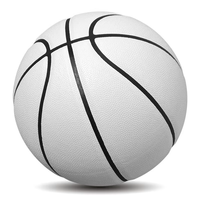 2025 gros logo personnalisé taille 7 usine personnalisé PU matériel personnalisé entraînement personnalisé ballon de basket-ball blanc
