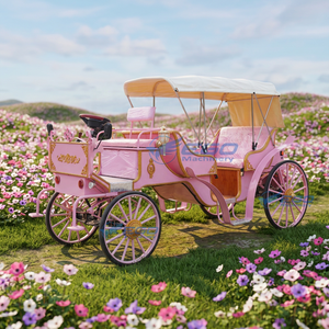 Offre Spéciale : Calèche Royale pour Mariage et Visites Touristiques, Véhicule à Chevaux à Roues, Calèche Citrouille Vintage à Vendre - Product Image 1
