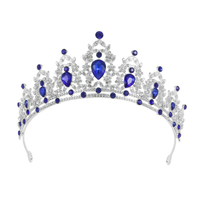 Diadème de Mariage Scintillant en Métal avec Strass et Cristaux pour Femme – Couronne Décorative et Accessoire de Spectacle