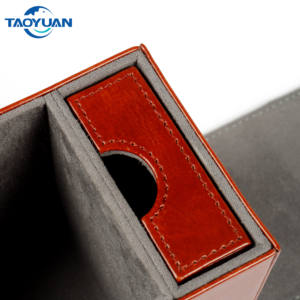 Bandeja con tapa N marrón, nueva textura, 100 + juego de cartas prémium de cuero PU, caja de juego de cartas - Product Image 6