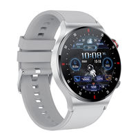 Jam Tangan Pintar QW33 NFC BT Call untuk Pria, Layar IPS, Tahan Air IP67, Layar Penuh, Monitor Kesehatan ECG, Dual SIM untuk IOS Android