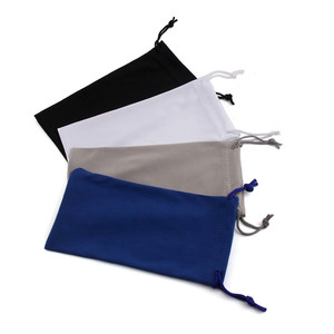 Chất Liệu Chất Lượng Cao Giá Rẻ Tấm Mềm Đen Logo In Kính Râm Túi - Product Image 1