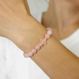 <span class=keywords><strong>Bracelet</strong></span> en pierre de jaspe naturelle de 8 mm en gros pour hommes, charme croix, guérison spirituelle, yoga, <span class=keywords><strong>bracelet</strong></span> élastique, cadeau d'affaires - Product Image 6