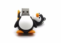Memoria USB con Diseño de Pingüinos Adorables, Mini Pendrive de 2Gb, 4Gb, 8Gb, 16Gb, 64Gb