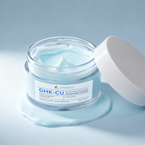Crème pour le visage au peptide de cuivre GHK-CU, marque privée OEM, personnalisée, anti-âge, réparation de la barrière cutanée, raffermissante, hydratante, fabricant - Product Image 1