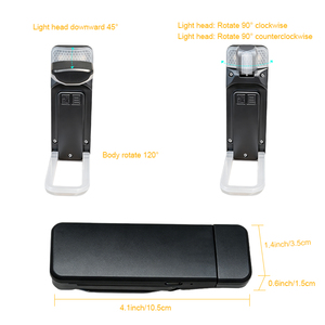 Luz LED de Lectura Portátil con Clip y Brillo Ajustable, con Luz Blanca para Dormitorio, con Logotipo Personalizado, Regalo de Lectura con Impresión Personalizada - Product Image 4