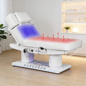 Spa Massage <b>Table</b> <b>Electric</b> with Heating Function Leather Beauty Salon Furniture for Professional Use - Product Image 2