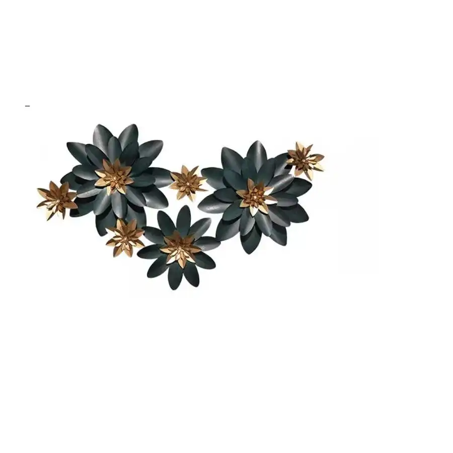 ลวดลายวงกลมแกะสลักเหล็กสไตล์นอร์ดิกภายในห้องนอนกรอบศิลปะแขวนดอกไม้โลหะตกแต่งผนังบ้าน