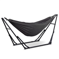 Hamac et chaise suspendue avec support pliable, ensemble de support de hamac portable à double usage pour hamacs d'intérieur et d'extérieur