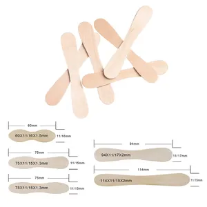 Ahşap dondurma kaşığı Mini tek tadım tatlı kaşık küçük kaşık el sanatları için tadım örnekleme