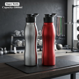 Stainless Steel <b>Vacuum</b> Insulated Water Bottle 1000ml Double Wall Leakproof Tumbler for <b>Travel</b> Office Outdoor - Product Image 2