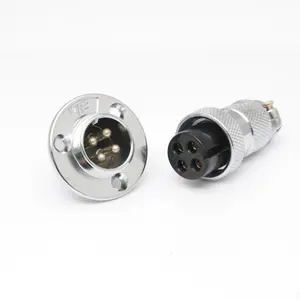 Goede Kwaliteit Gx20 4 Female Naar Luchtvaart Audio Connector Microfoon Signaal Connector