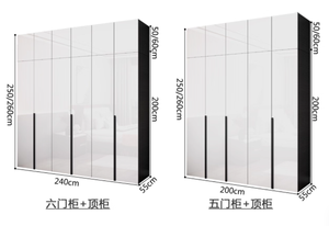 Armoire pliante moderne en chêne avec portes coulissantes pour rangement <span class=keywords><strong>de</strong></span> chambre à coucher, idéale pour petits espaces, penderie ajustable - Product Image 6