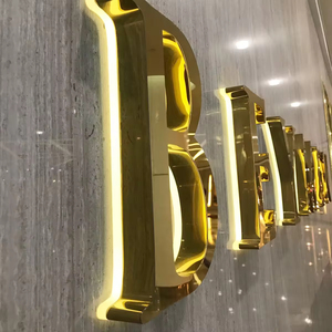 High Quality Backlit LED Signage Metal Halo Effect 3D Letters for Art Gallery and Museum Interior Wall Mounted Branding - Product Image 3