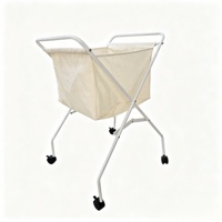 Chariot de buanderie de type sac, grand sac à doublure en coton, chariot utilitaire polyvalent pour la maison, adapté à une utilisation dans les chambres et les hôtels