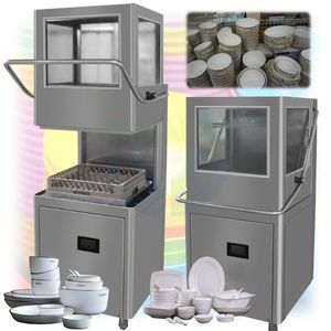 Lave-vaisselle portable en acier inoxydable de haute qualité, lave-vaisselle électrique, lave-vaisselle intelligent pour restaurants - Product Image 1