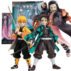 Demon Slayer <span class=keywords><strong>Kimetsu</strong></span> <span class=keywords><strong>No</strong></span> <span class=keywords><strong>Yaiba</strong></span> #498 Tanjirou #508-DX Nezuko #522-DX Zenitsu #553 Rengoku Action Figure Anime in ABS/PVC Giocattolo Bambola - Product Image 1