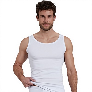 Venta al por mayor OEM: Chaleco deportivo transpirable de algodón 100% para hombre, de punto, informal, para gimnasio, talla grande, color liso. - Product Image 1
