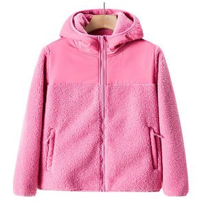 Veste Polaire Personnalisé en Sherpa Recyclé Unisexe avec Poche Poitrine Brodée Micro Polaire Veste pour Femmes - Product Image 1