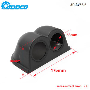 Negro 2 \ "52mm Universal Dual 2-Hole ABS <span class=keywords><strong>Dash</strong></span> Gauge Meter Pod Mount Holder para BMW MINI Cooper S JCW W11 para Auto - Product Image 2