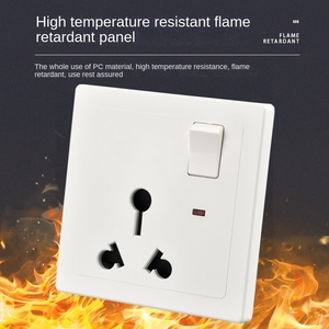 ซ็อกเก็ตสวิตช์หลายขาผนังสีขาวสากลสากลซ็อกเก็ตผนัง20A 240V พร้อมสวิตช์ไฟฟ้า - Product Image 5