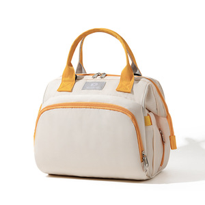 Mochila de Maternidad de Gran Capacidad en Nailon, Estilo Bolso de Mano para Mujer, Impermeable, Aislante, en Colores Pastel, para Salidas con Bebé - Product Image 5