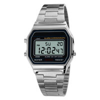 Harga Grosir Pabrik Jam Tangan Digital Chronograph LED Tahan Air Merk Kustom Sport Pria Klasik Elektronik