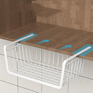 Modern Metal Multi-Purpose Hanging <strong>Wire</strong> <strong>Storage</strong> Holder Non-Folding <strong>Rack</strong> for Behind Doors/<strong>Walls</strong> <strong>Walls</strong> Installation Easy Assembly - Product Image 3