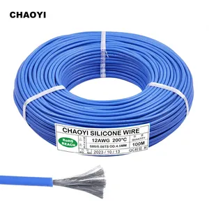 Customizable Silicone Wire 8 10 12 14 16 18 20 22 AWG Flexible Copper Cable Wire Stranded Tinned Copper Silicone Sheathed Wire