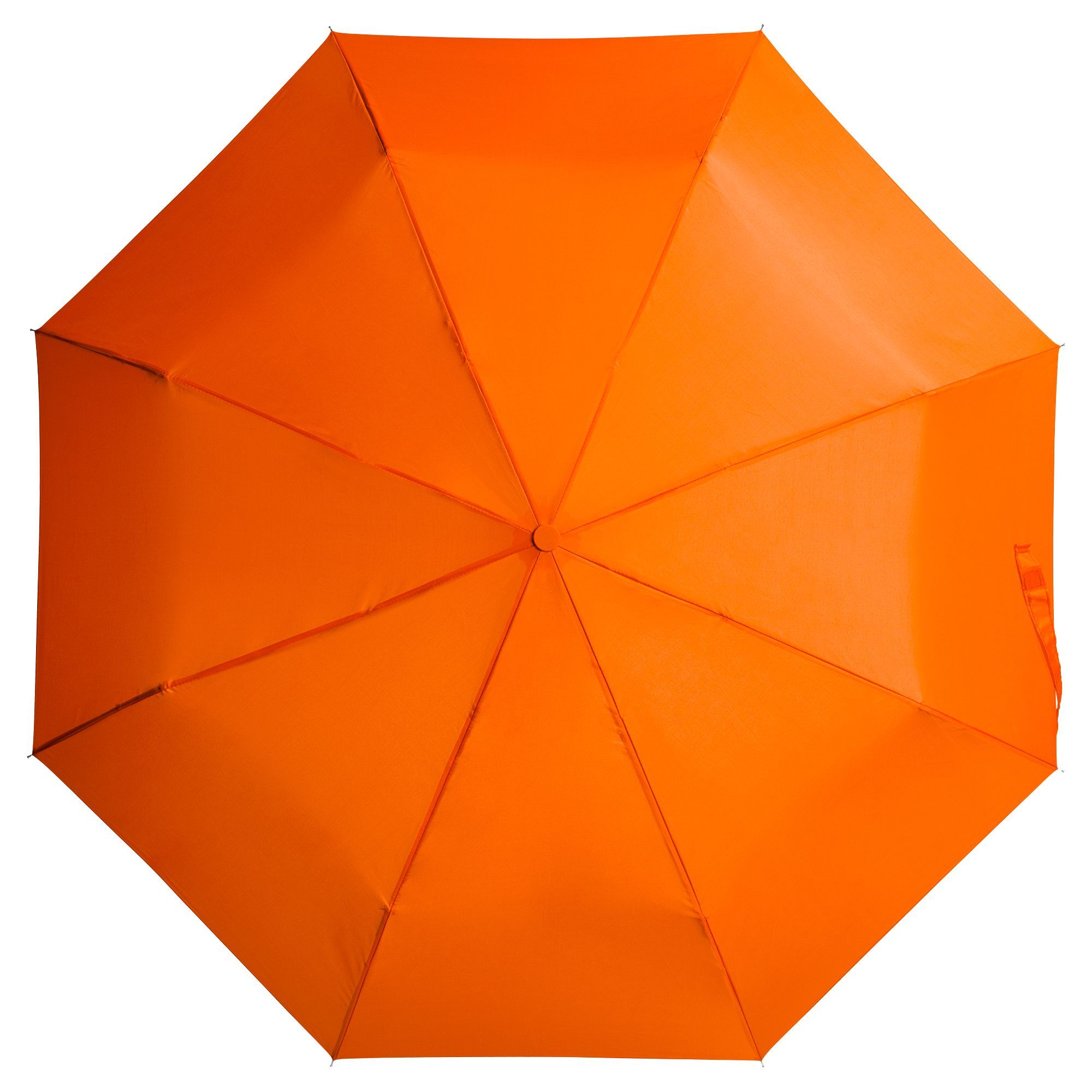 orange 3 folding automatic opening umbrella