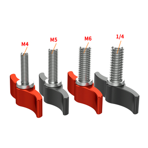 Nhôm threading xoay núm t Loại M5 * 17mm máy ảnh ngón tay cái vít màu Đỏ thép không gỉ máy ảnh nhanh chóng phát hành ngón tay cái vít - Product Image 3