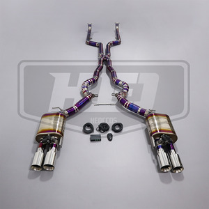 Système d'échappement arrière (Catback) en alliage de titane, sur mesure, couleur violet, pour BMW M5 F10 N63 V8 4.4T (2010-<span class=keywords><strong>2016</strong></span>) avec commande électronique des valves. - Product Image 3