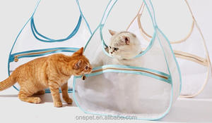 Zaino Trasportino Trasparente alla Moda per Animali Domestici, Design Traspirante Estivo per Gatti, Ideale per Shopping all'Aperto con il Tuo Gatto - Product Image 5