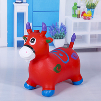 Vente en gros de jouets gonflables en PVC, animaux sauteurs licorne sans musique