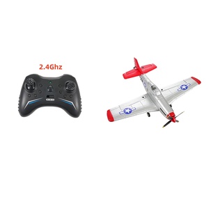 Avión de Combate <span class=keywords><strong>RC</strong></span> <span class=keywords><strong>P51</strong></span> Mustang FX9501 de 2.4Ghz, Modelo de Avión Planeador de Espuma EPP sin Escobillas de 4 Canales con Giroscopio de 6 Ejes, Avión Acrobático - Product Image 3