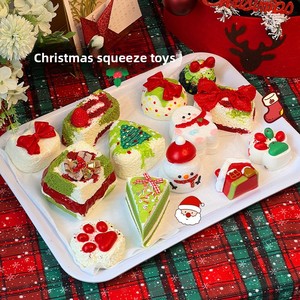 Squishies de Silicona con Temática Navideña - Adorables, Ultra Relajantes, Súper Suaves, de Rebote Lento, Altamente Realistas, Perfectos y Creativos - Product Image 1