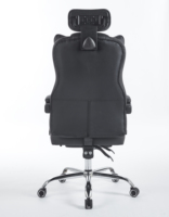 Offre Spéciale bas prix vente en gros pas cher bureau de luxe ergonomique chauffant pour patron chaise de bureau en cuir synthétique noir avec appui-tête