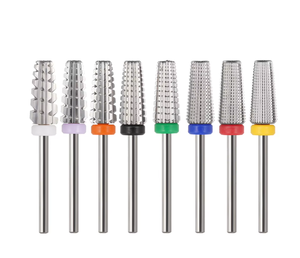 4XC Extra Coarse 3/32" Tungsten <b>Carbide</b> Nail <b>Drill</b> <b>Bit</b> 5 in 1 Tapered Barrel Efile for Fast Acrylic Removal Nail Salon Tool - Product Image 1