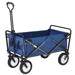 Chariot pliable à trois roues pour plage jardin pique-nique, vente en gros, robuste, chariot pour Mac sports