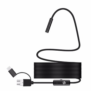 Full HD <b>Camera</b> MicroUsb Type-C Android Smartphone 2M 5M 10m Hard Flexible <b>Wire</b> 7mm Endoscopy <b>Camera</b> Inspection - Product Image 3