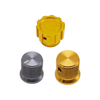 Amplificateur stéréo Hifi potentiomètre en aluminium capuchon d'encodeur usinage CNC personnalisé boutons en laiton en acier inoxydable