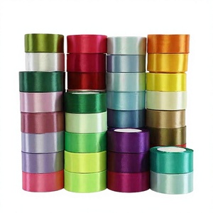 Cinta de Raso Ecológica de Lujo Personalizada, en Rollo, Color Sólido Surtido, 25 mm de Ancho, Tejida, para Decoración de Regalos, Manualidades y Embalaje - Product Image 3
