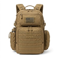 Sac à dos pour couches pour hommes, robuste, style tactique, voyage en plein air, sac à couches pour bébé, papa, Oxford 900D avec poches isothermes, Molle