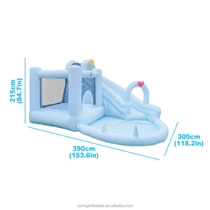 Fabricante profesional, juguetes para niños al aire libre, casa inflable <span class=keywords><strong>azul</strong></span>, <span class=keywords><strong>Castillo</strong></span> para actividades de fiesta de boda - Product Image 3